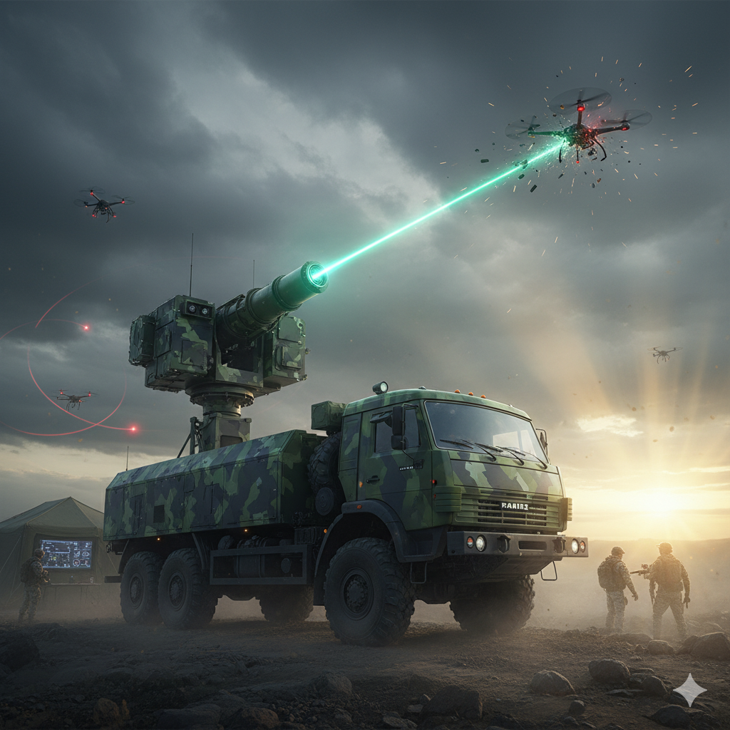 Russia Unveils Mobile Anti-Drone Laser System