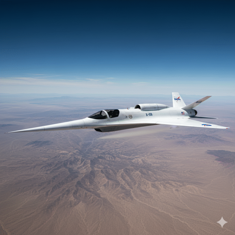 NASA's X-59 Completes Maiden Flight, Paving Way for Quiet Supersonic Travel