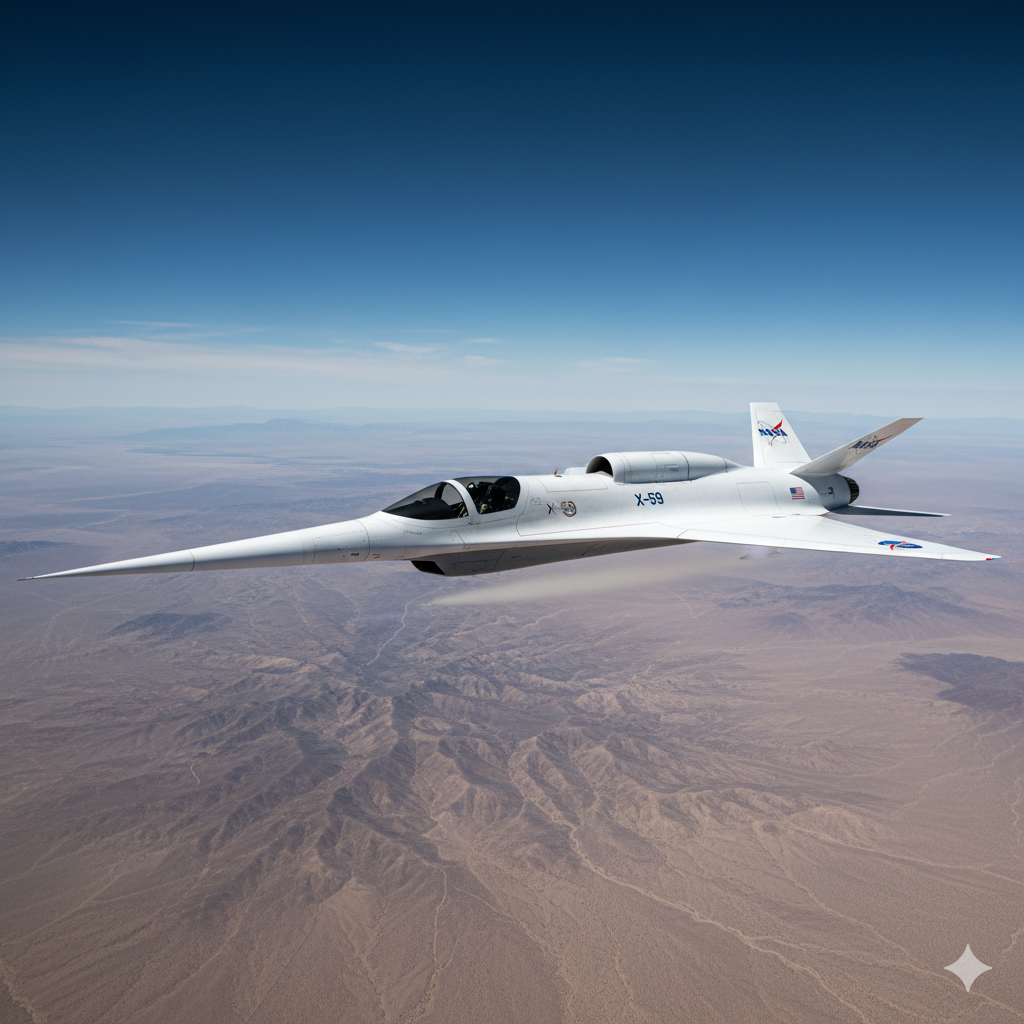 NASA’s X-59 Completes Maiden Flight, Paving Way for Quiet Supersonic Travel