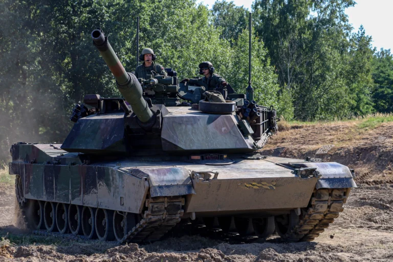 U.S. M1A2 Abrams Tanks Train on Polish Soil in Key NATO Eastern Flank Exercise