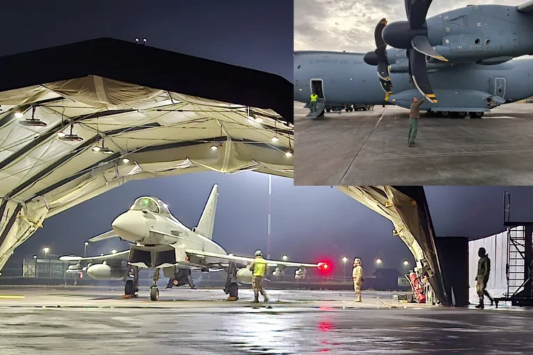 Spain's Aerial Guardians: A400M and Eurofighters Bolster NATO's Eastern Flank