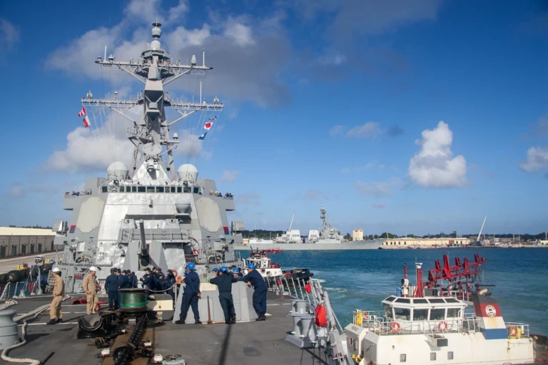 US Navy Reinforces Indo-Pacific Presence: USS Frank E. Petersen Jr. Heads Out from Guam to Abraham Lincoln CSG