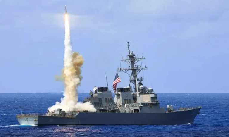 USS Paul Ignatius Conducts Naval Surface Fire Support Drill in the Atlantic