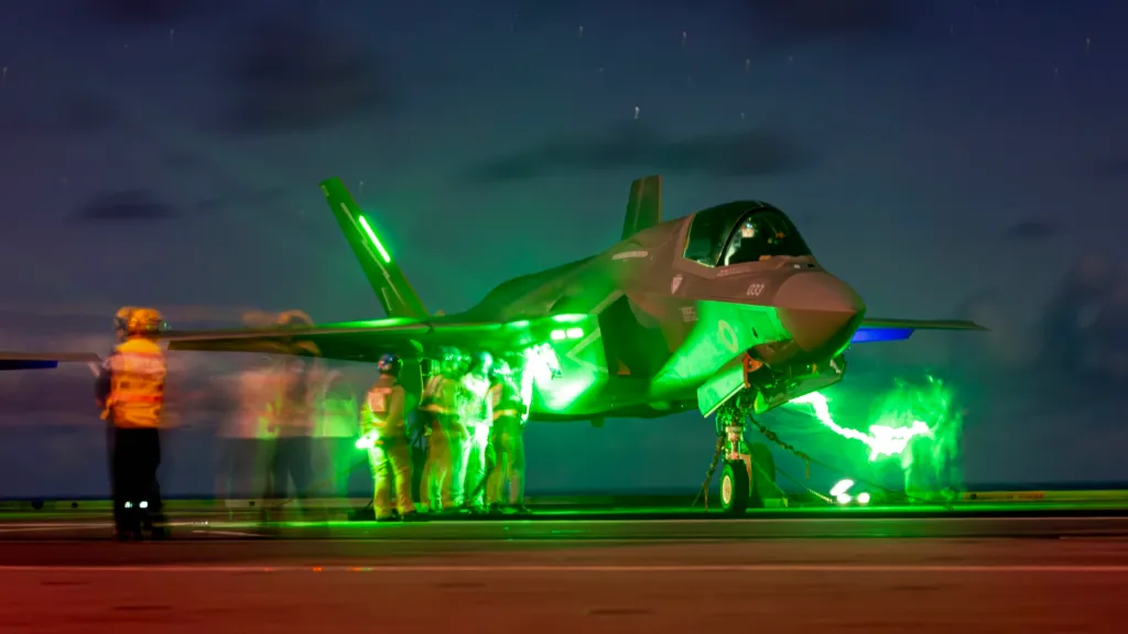 USS Tripoli Lights Up Indo-Pacific Nights: F-35B Stealth Fighters Launch in Anger