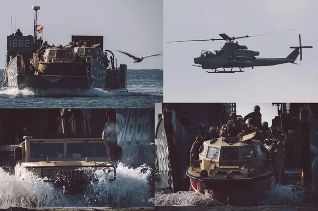 U.S. Forces Drill Ship-to-Shore Operations with Air Support in Puerto Rico Amid Venezuela Tensions