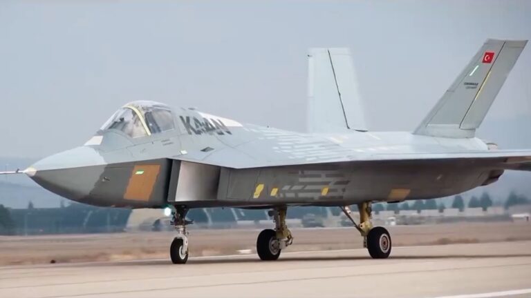Official image released by the Turkish Aerospace Industries (TAI) shows the Turkish fifth-generation warplane TAI Kaan (Ruler or