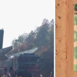 China DF-17 hypersonic missile launcher carrying a hypersonic glide vehicle during military deployment