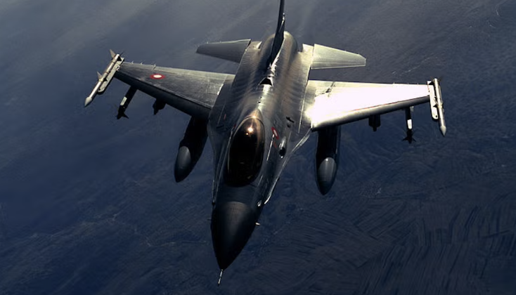 Turkish Air Force F-16 fighter jets deployed near Cyprus as part of NATO air defense operations amid rising tensions in the Eastern Mediterranean.